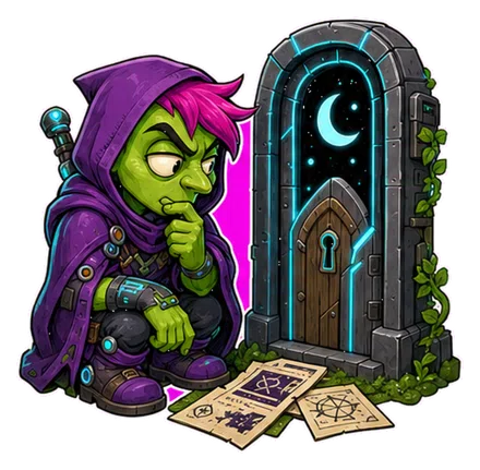 Unbound Existentialist Goblin transparent character art